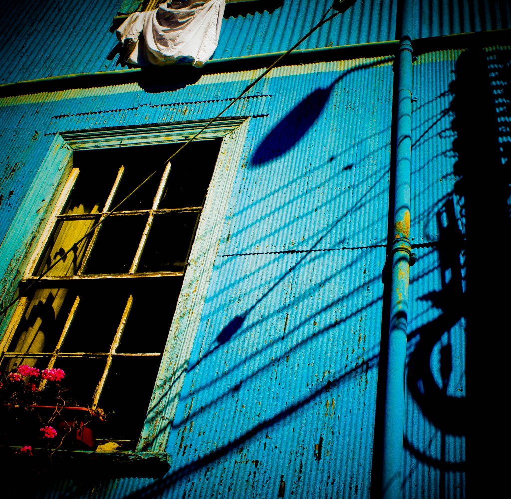 Laundry hangs from the windows in this quirky seaport town.