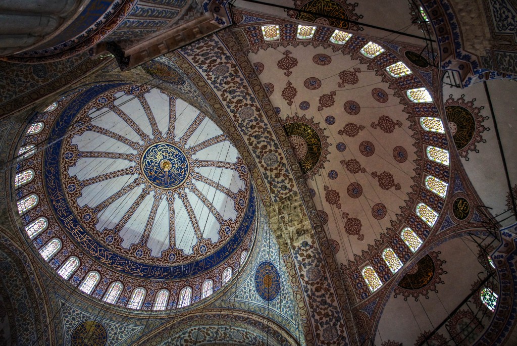 Decoration from the ceiling, Blue Mosque