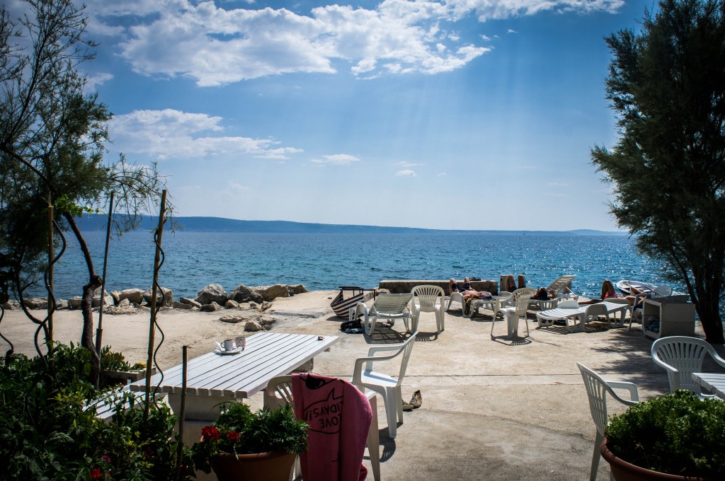 The Adriatic from the terrace.