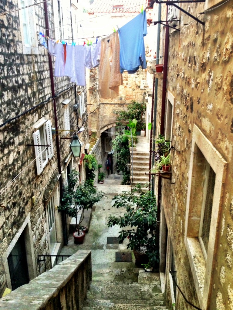 The gorgeous backstreets of Dubrovnik.