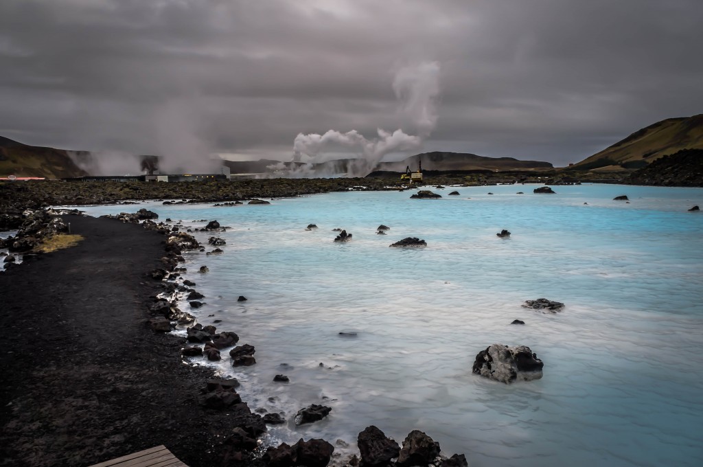 The Blue Lagoon is fed by groundwater from the  Svartsengi power plant next door.