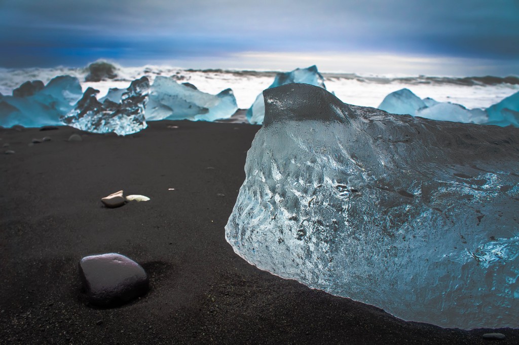 Ice on the beach