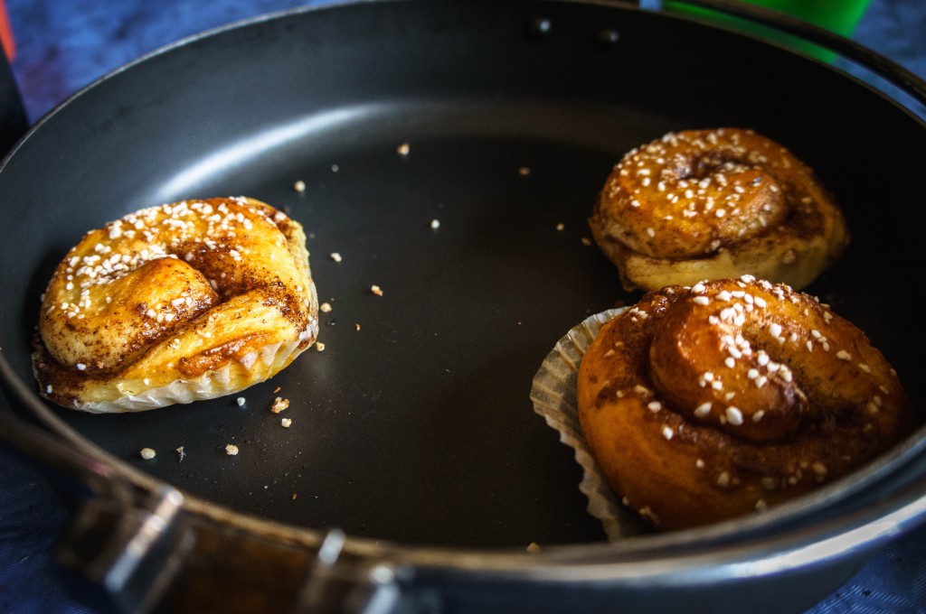 Delicious freshly-baked cinnamon rolls