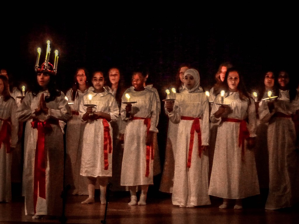 A local school celebrates Lucia